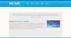 Desktop Screenshot of mcsoftitsolutions.com